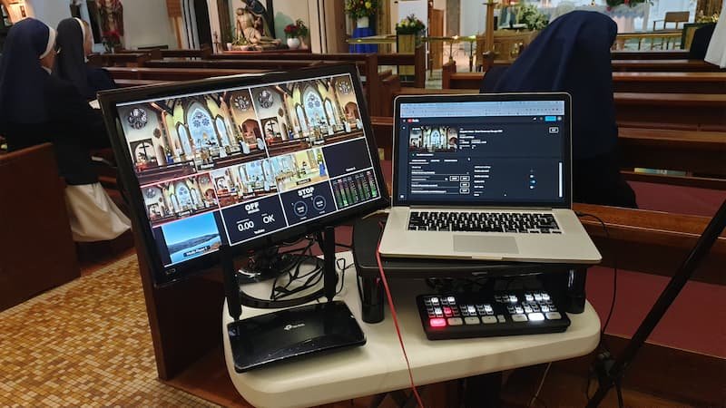 Professional livestreaming setup