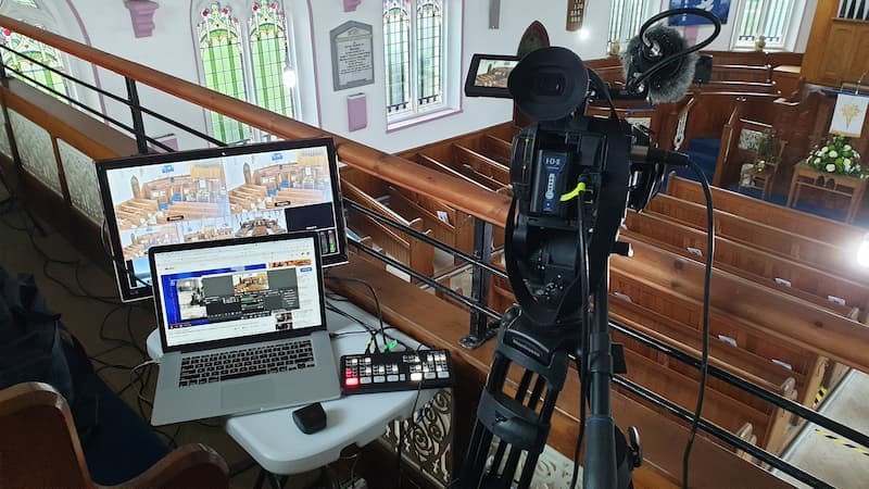 Funeral ceremony livestream